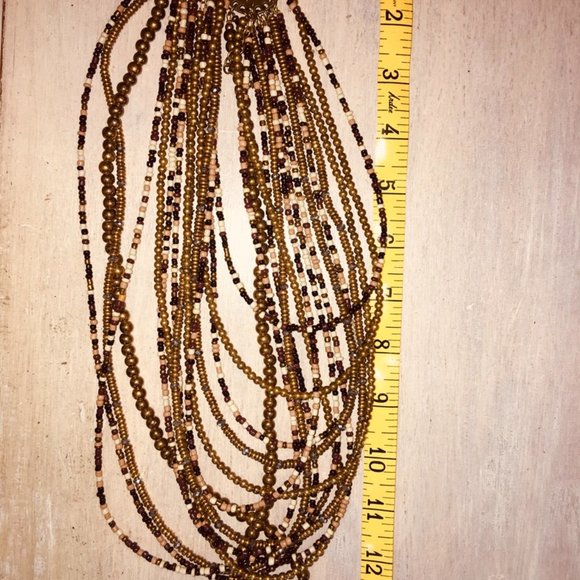 PRICE IS FIRM! VINTAGE 14-Strand Beaded Necklace - Picture 8 of 8